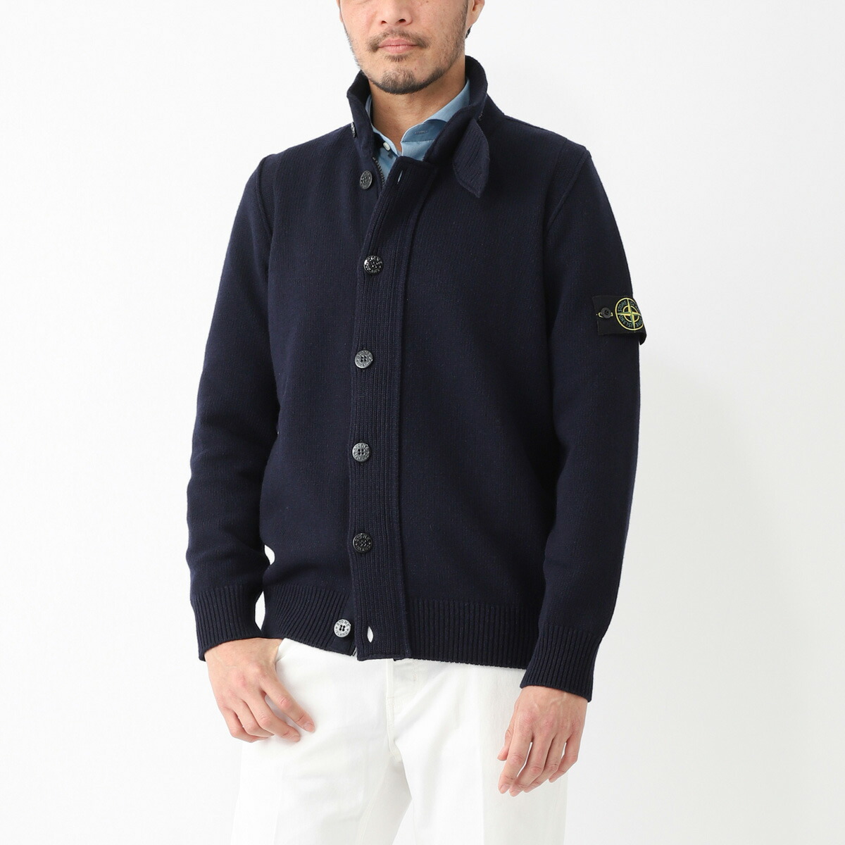 楽天市場】ストーンアイランド STONE ISLAND カーディガン ブルー
