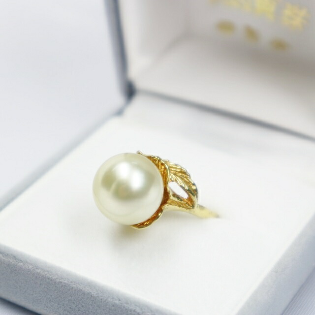 楽天市場】南洋白蝶真珠使用 シャンパンゴールドパールK18デザイン