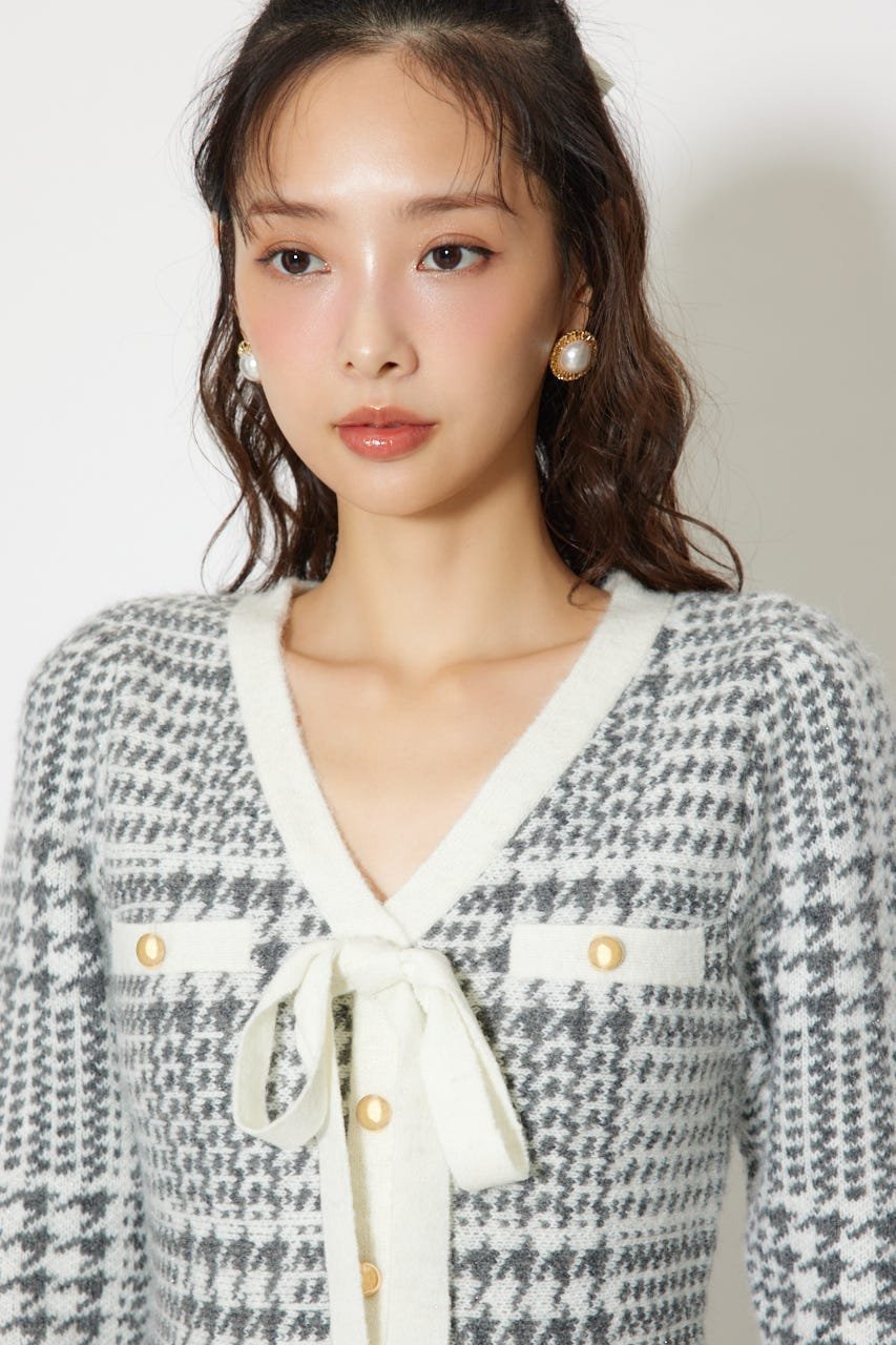 rienda｜2WAYペプラムジャガードニットカーディガントップス | Rakuten