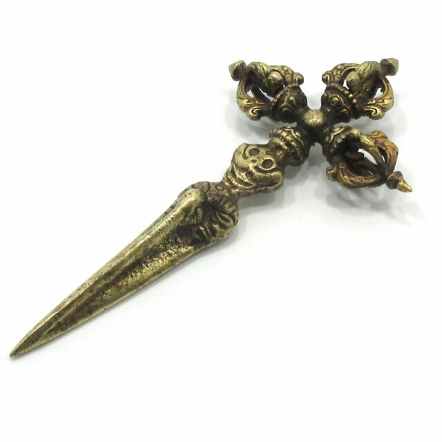 楽天市場】プルパ 金剛杵 独鈷杵 カツマ プルパ一体型 仏具 長さ約14