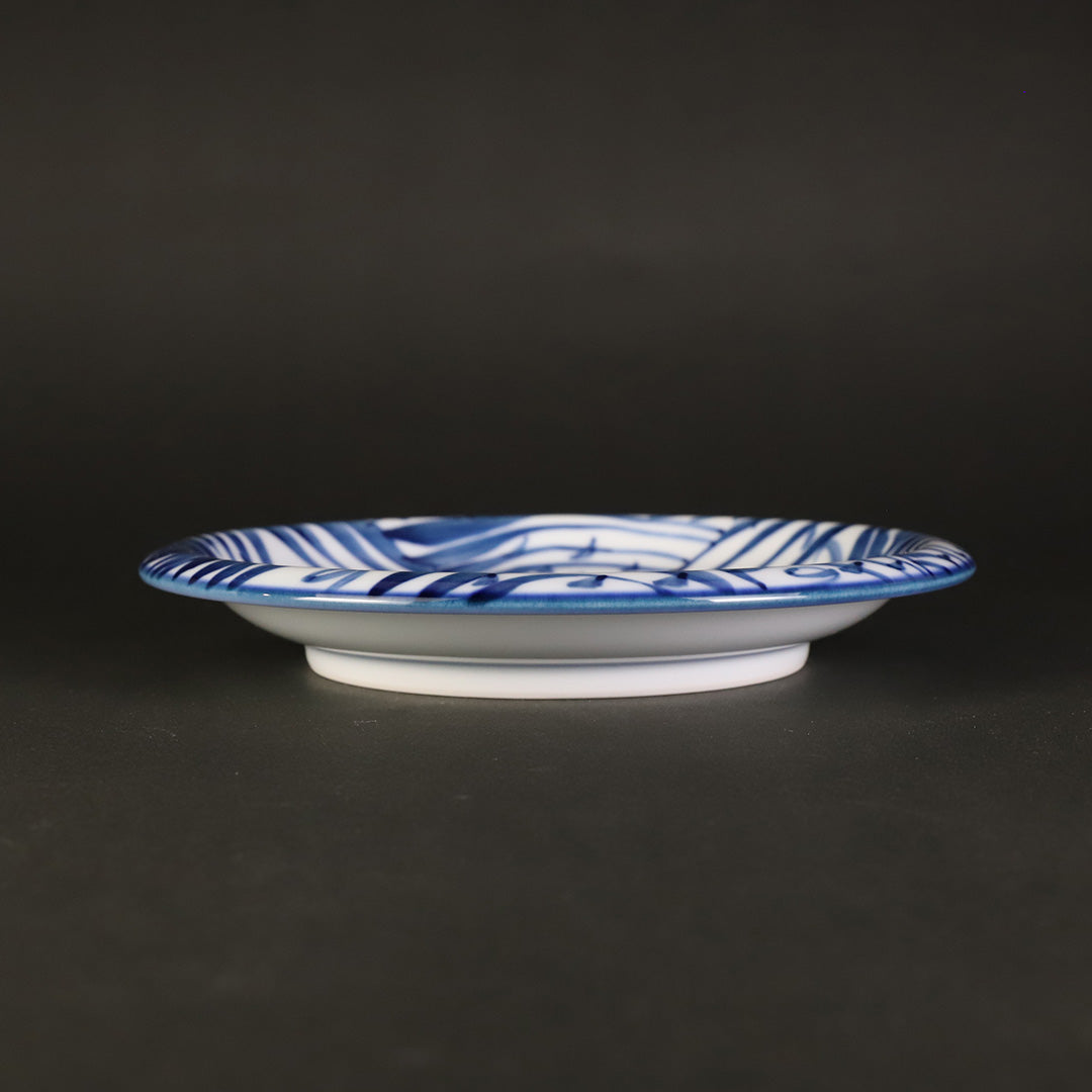 源右衛門窯 染付四海波銘々皿 – ギャラリー一番館オンラインショップ