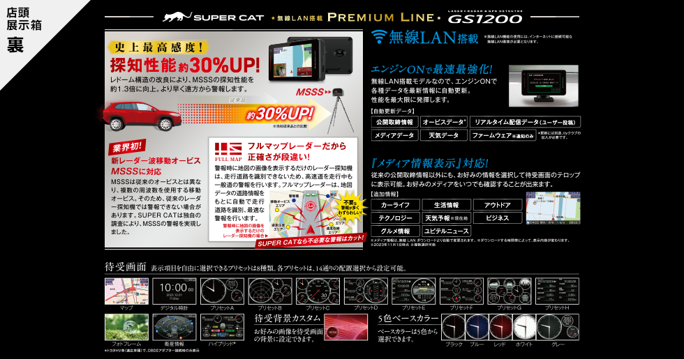 GS1200｜レーザー&レーダー探知機｜Yupiteru(ユピテル)