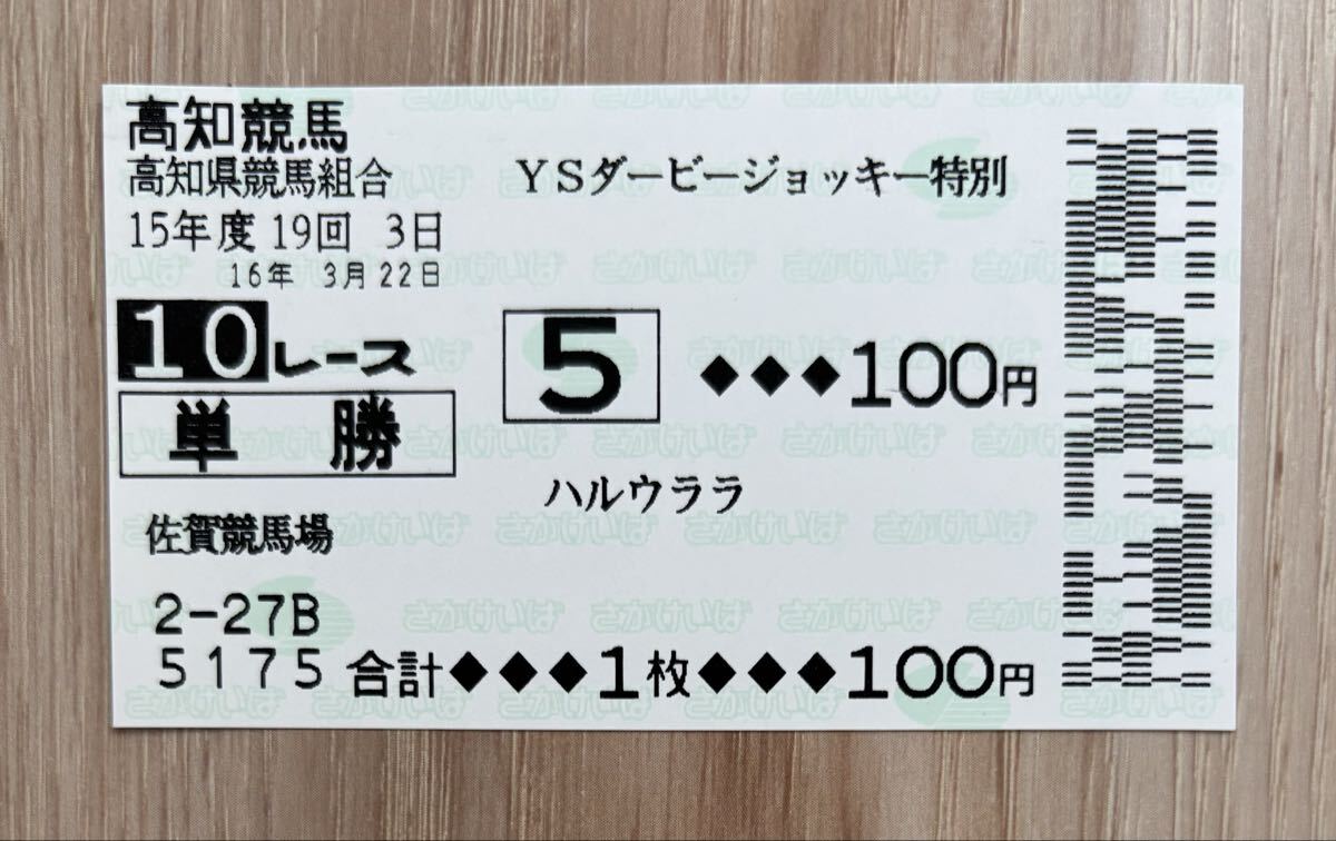 Yahoo!オークション -「ハルウララ 馬券」(スポーツ、レジャー) の落札