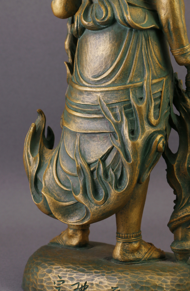 Yahoo!オークション - 大仏師 松久宗琳 「不動明王像」 ブロンズ像 極