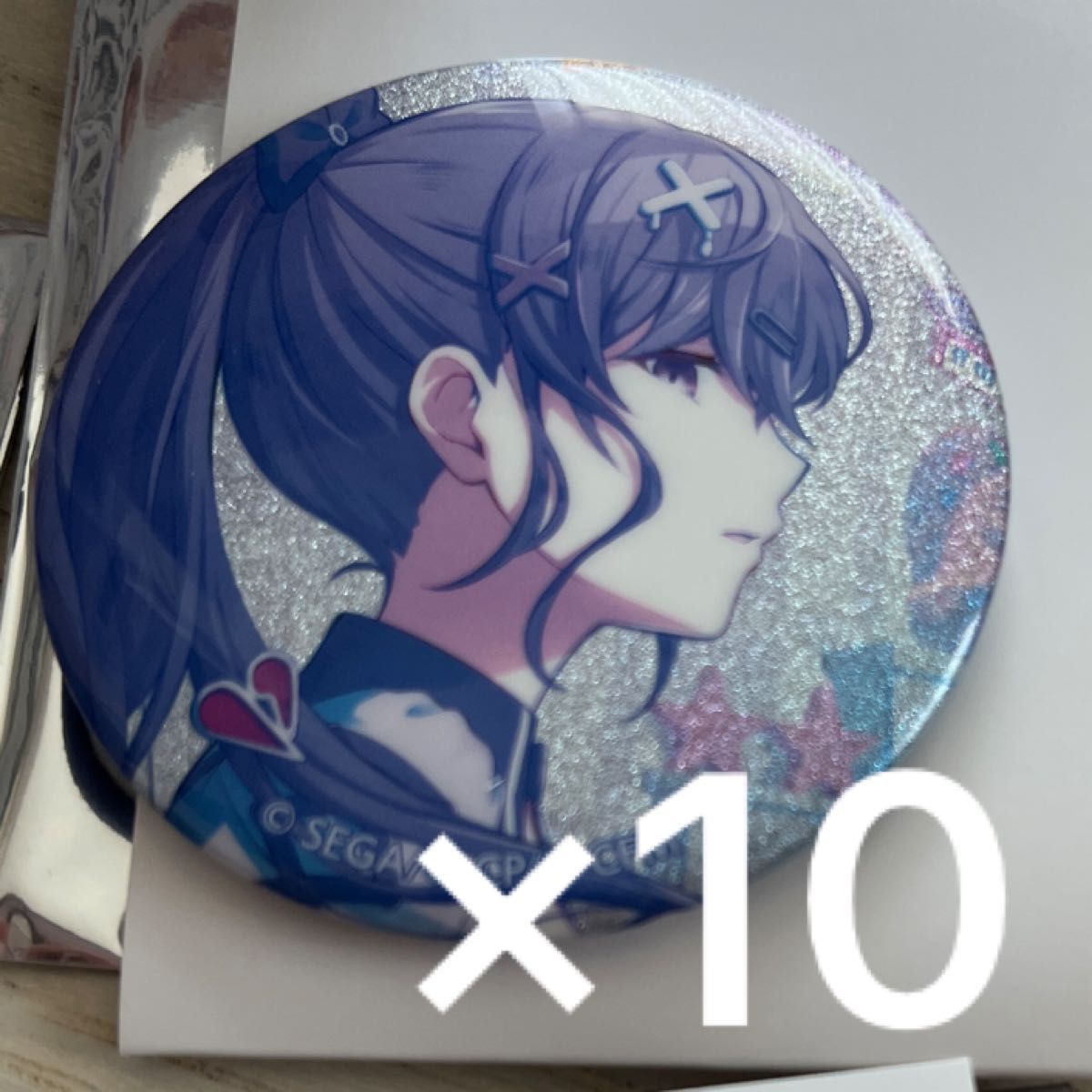 朝比奈まふゆ グリッター缶バッジ 缶バッジ 26C プロセカ プロジェクト