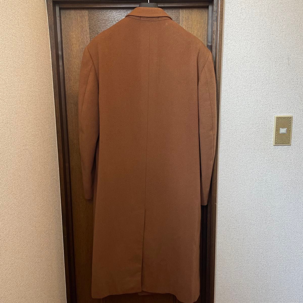 チェスターコート カシミヤ100% キャメル テーラー フルオーダー
