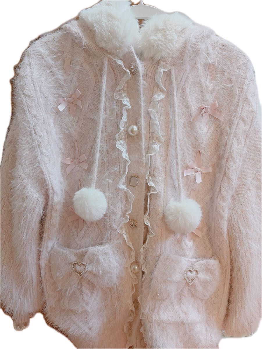 LIZLISA うさ耳フェザーニットパーカー｜Yahoo!フリマ（旧PayPayフリマ）