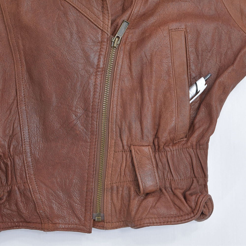 70～80s ADVENTURE BOUND by WILSONS ダブルブレスト デザイン レザー