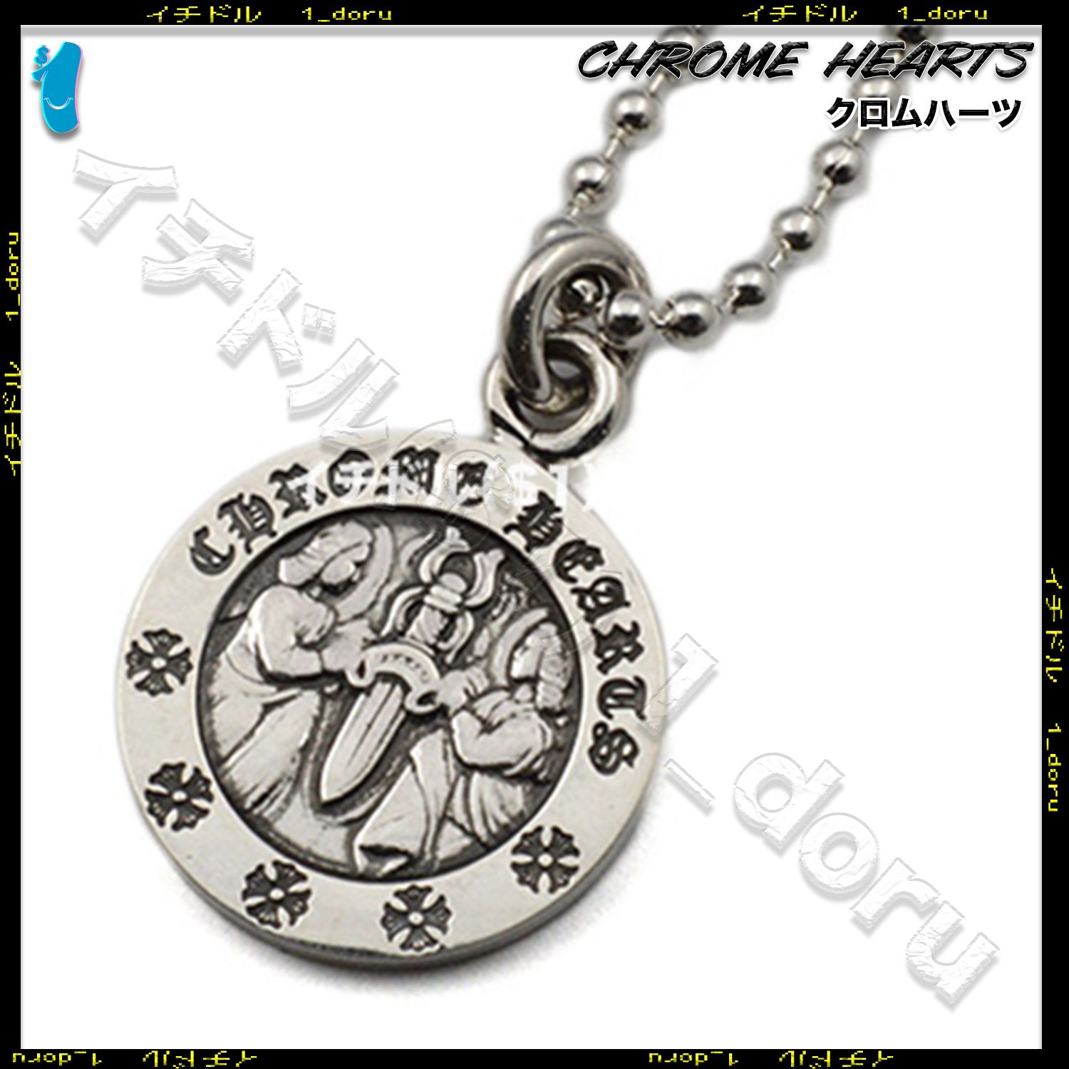 Chrome Hearts エンジェル メダル オーバルV2 Angel Necklace (CHROME