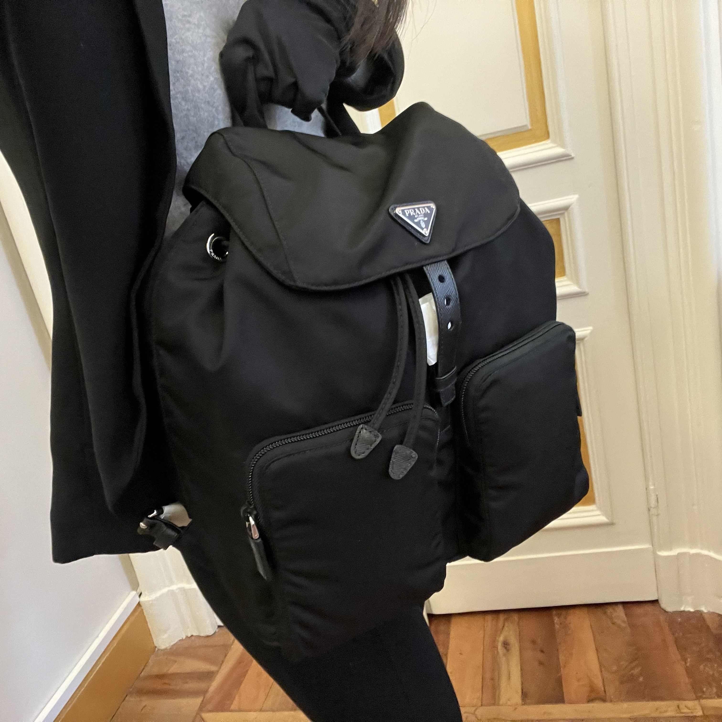 日本入手困難◇PRADA◇バックパックリュック レディース三角ロゴ