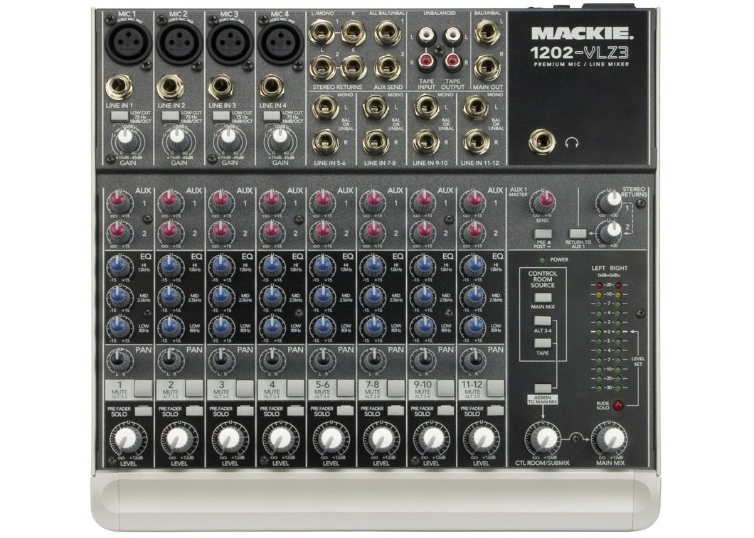 Mackie 1202-VLZ3 12-Channel Compact Recording/SR Mixer – DJRentalGear