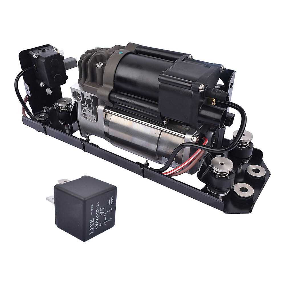 Air Suspension Compressor Pump+Relay For BMW 5 7' F07 F11 F01 F02