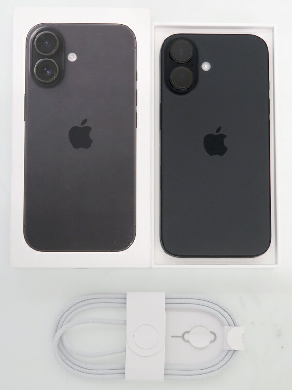 Apple】アップル『iPhone 16 128GB SIMフリー ブラック』MYDQ3J/A 2024
