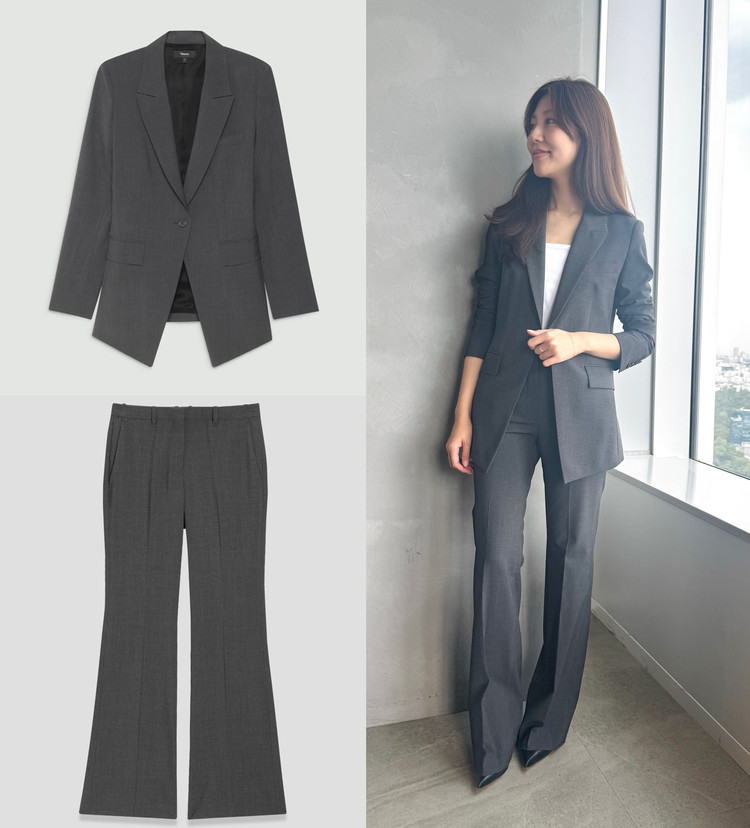 凛とした佇まいが美しい【Theory（セオリー）】のジャケット&パンツの