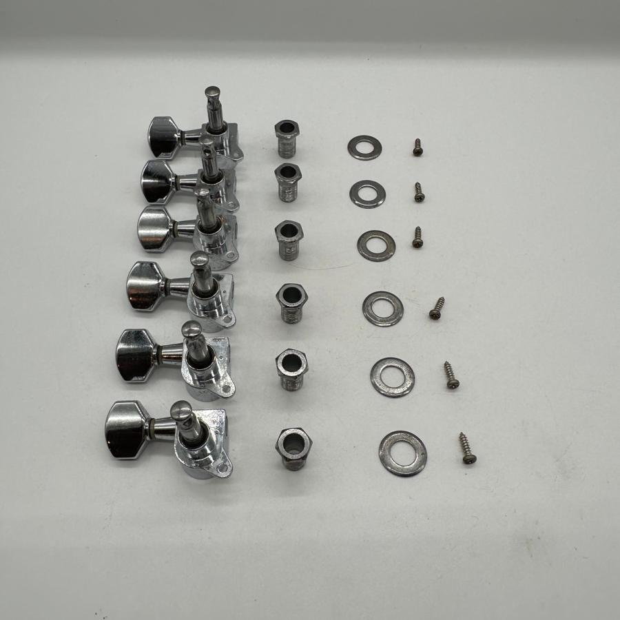 FERNANDES（フェルナンデス） エレキギター用 クローム 6連ペグ