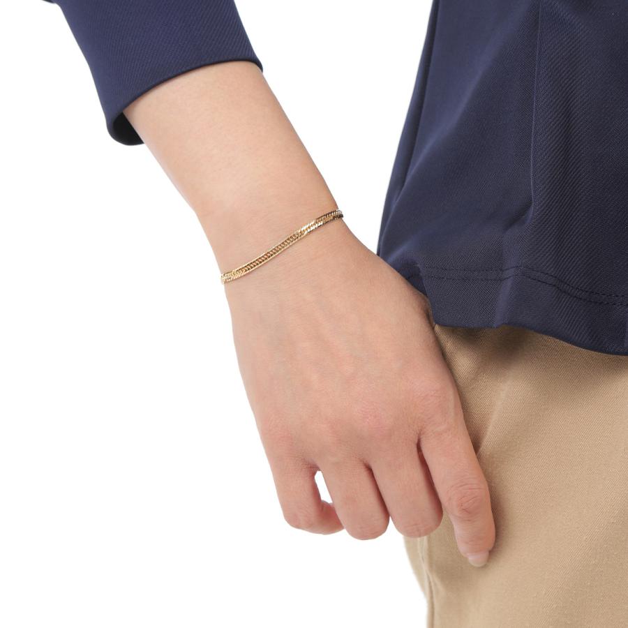 18金 喜平ブレスレット 8面トリプル 4.7g 17cm メンズ レディース