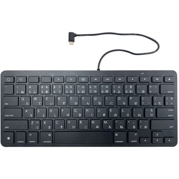 MDS-IOSLKBBK Lightning有線キーボード ブラック 1個 エムディーエス
