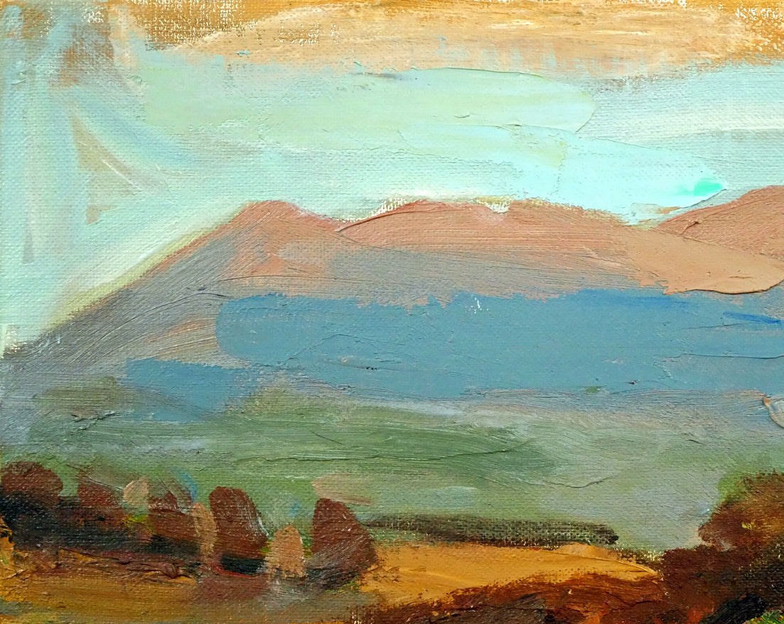 高橋北修「秋の大雪山」油絵・F4号 絵画買取・販売の小竹美術