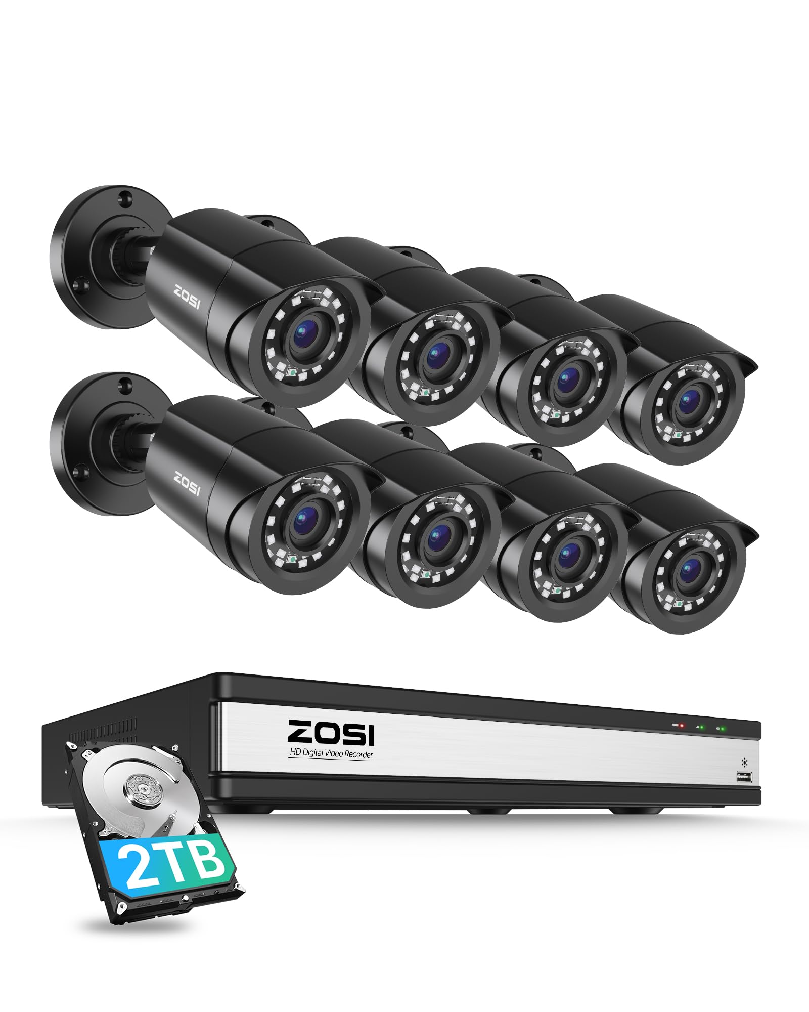 Amazon.com : ZOSI 3K Lite 16CH Security Camera System with AI