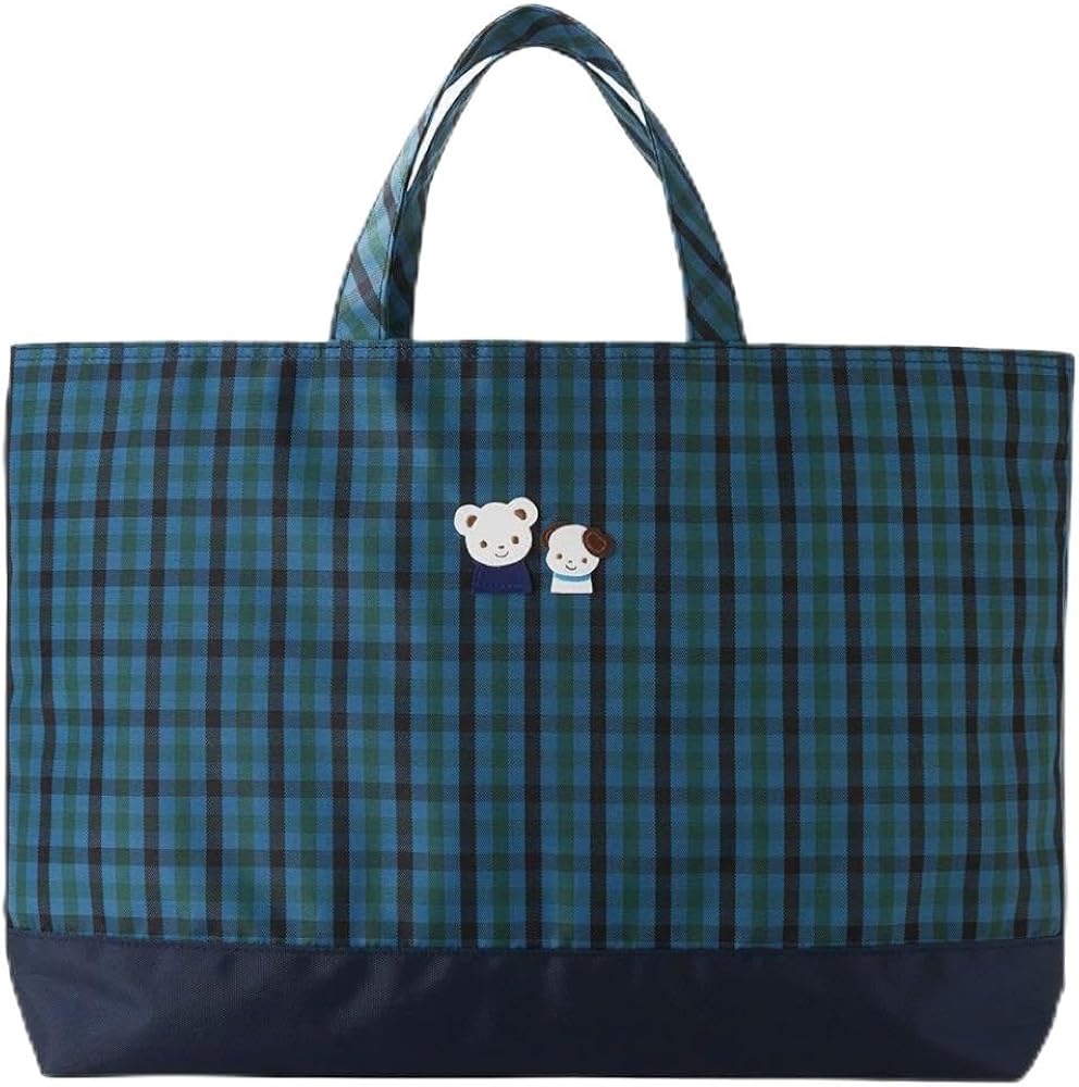 Amazon | ファミリア familia定番 緑チェック トートバッグ | トートバッグ