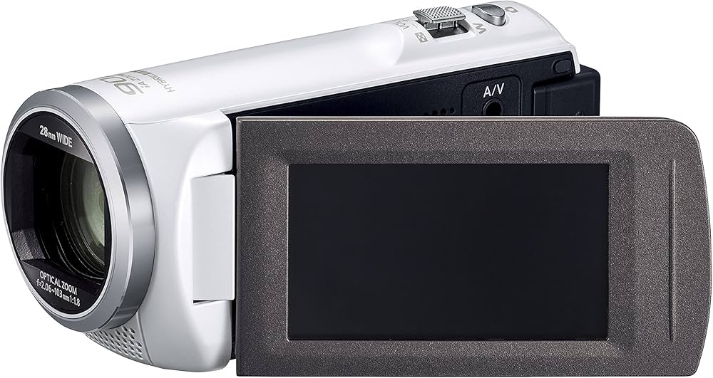 Amazon.co.jp: Panasonic HC-V480MS-W HD Video Camera, 32GB, High