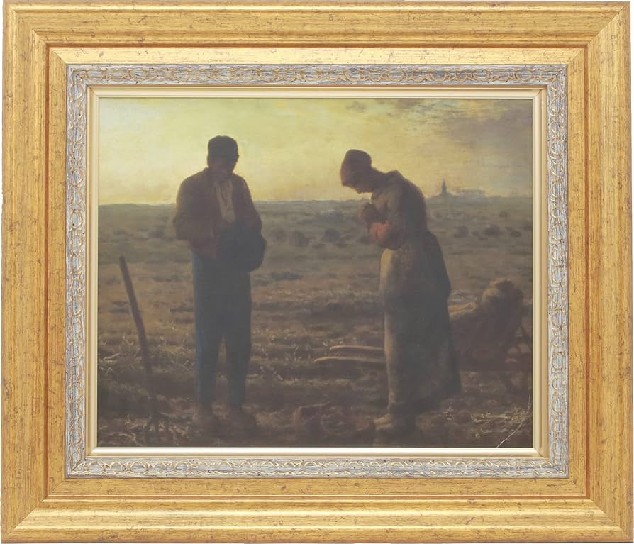 Amazon.co.jp: 額絵 晩鐘（ジャン・フランソワ・ミレー画） (大