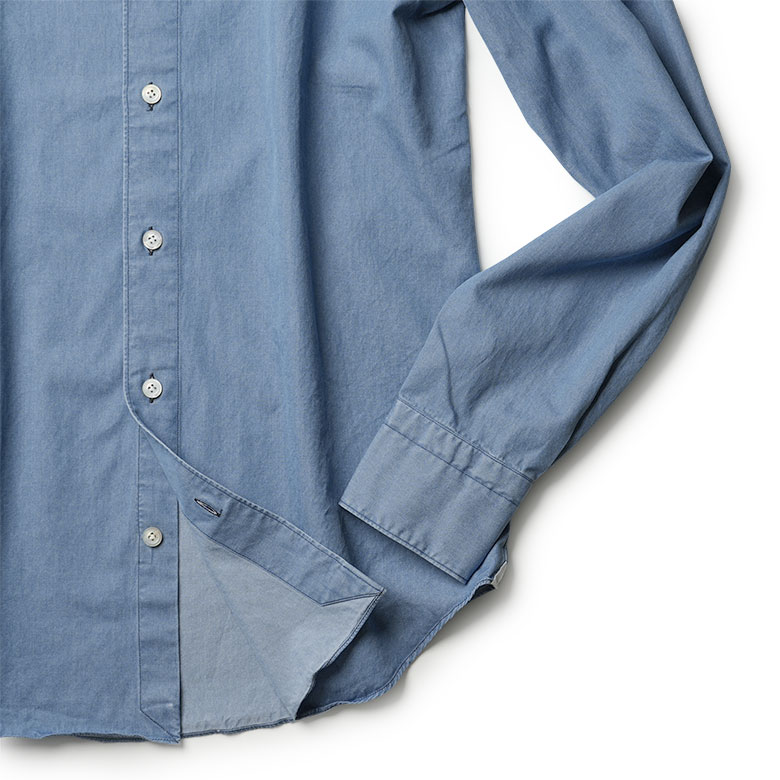 Finamore（フィナモレ） デニムシャツ シャンブレー カッタウェイ