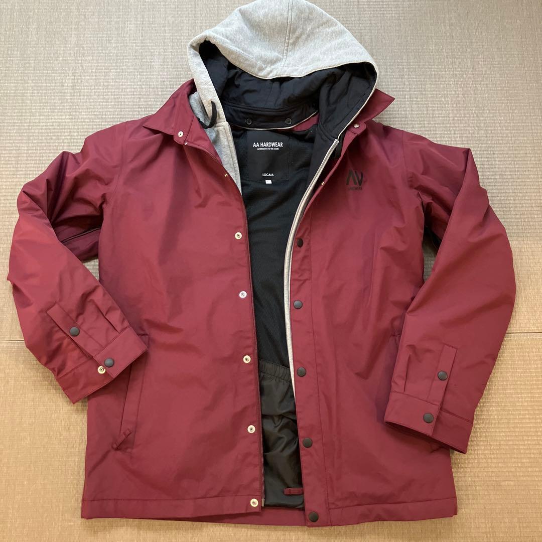 AA HARDWEAR バーガンディ フード付きジャケット L AA HARDWEAR ダブルエー ハードウェア 72123306 SC FULLZIP