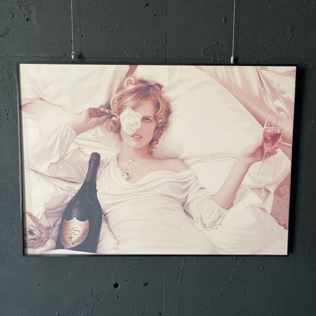 貴重★ドンペリ★VIPパーティー会場展示★ポスターパネル★カールラガーフェルド ハースト・マガジンズ、カール・ラガーフェルドの旧邸にてパリコレを