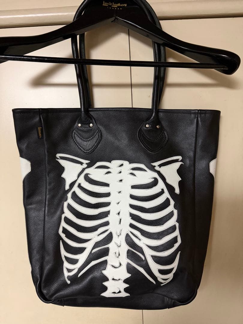 大幅値下げ！ 【入手困難】ほぼ新品 VANSON BONE TOTE Yohji Yamamoto × VANSON LEATHERS BONE BAG(FREE SIZE Black): Yohji