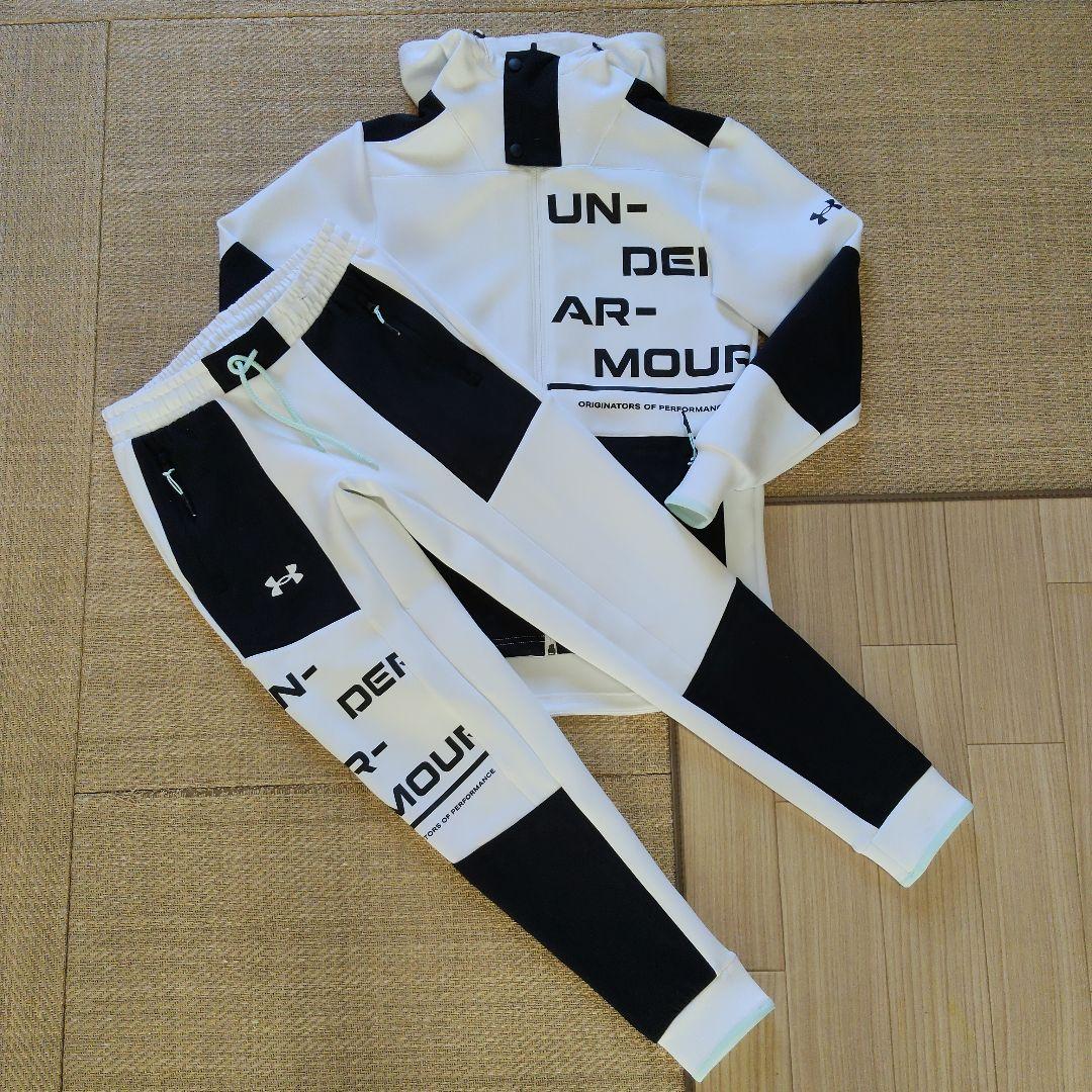 Under Armour ハイブリッドニットジャージセットアップ　ホワイト UNDER ARMOUR（アンダーアーマー） 即納可 UNDER ARMOUR UAアーマー