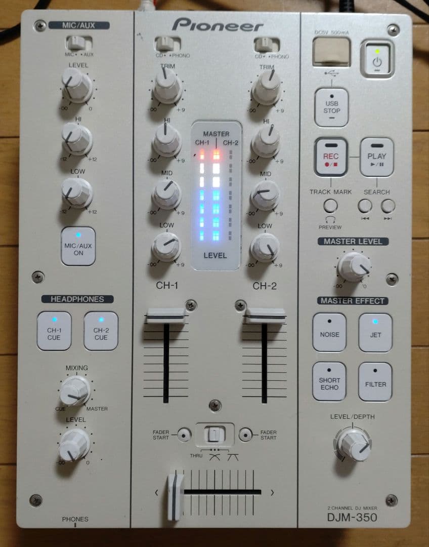 Pioneer DJM-350 動作確認済み　クロスCHフェーダー交換　レア色 6ch プロフェッショナルDJミキサー『DJM-V10』を2月下旬発売 - News