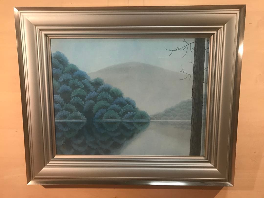 中村宗弘　「湖」　日本画１０号　直筆サイン・落款・共シール有り 湖邊 30号 中村宗弘 | 絵画販売・買取