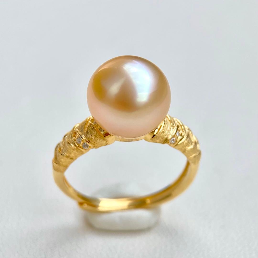 本真珠南洋白蝶真珠 ゴールド10.36㍉s925リングY1076 - メルカリ