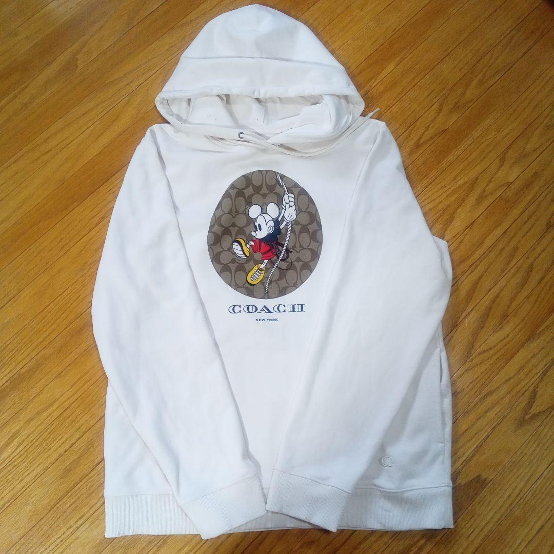 COACH ×ミッキー　コラボパーカー Disney x Coach ミッキーマウス パーカー Mサイズ - メルカリ