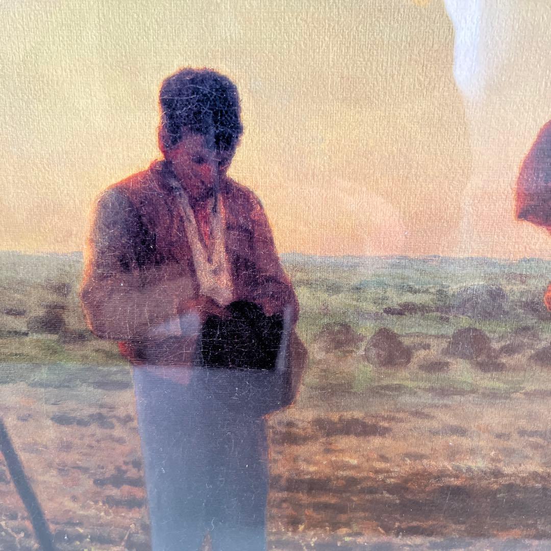 新品】ジャン=フランソワ・ミレー 晩鐘 絵画 複製画 高級額装ブラック