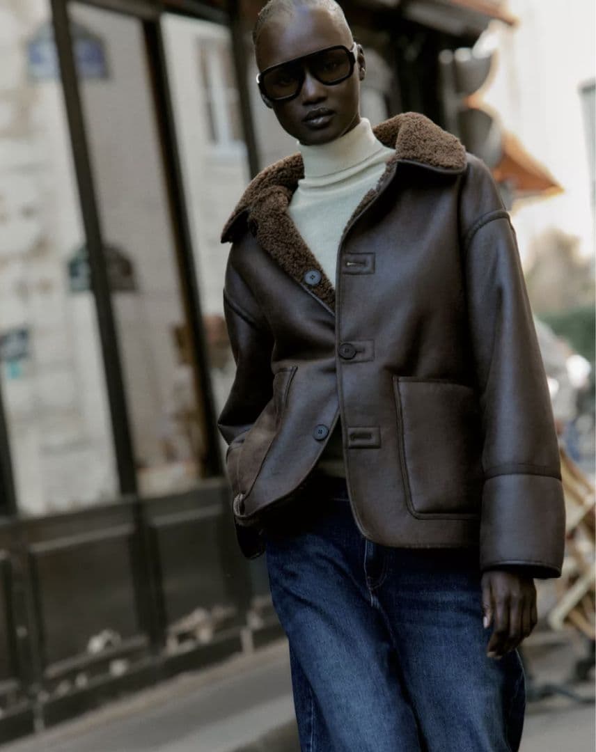 ZARA リバーシブルダブルフェイスジャケット ZARA】NEW リバーシブルダブルフェイスジャケット (ZARA/ジャケット