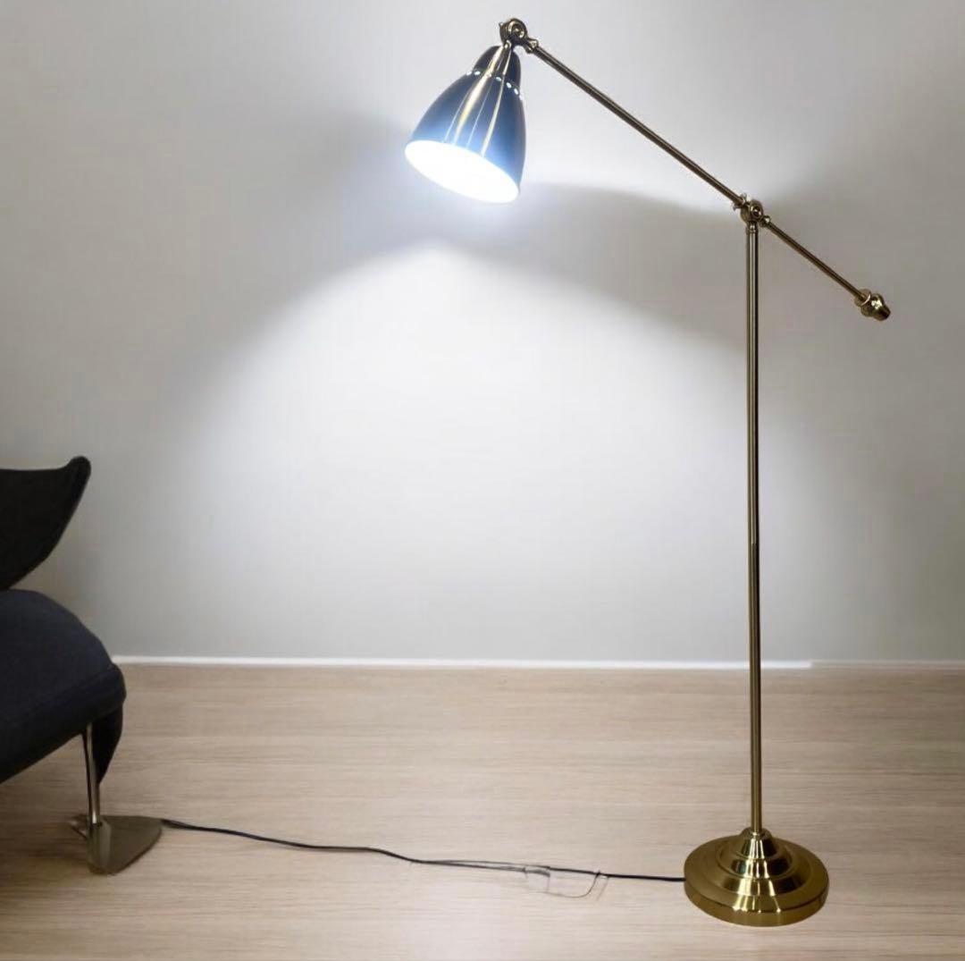 『廃盤商品』イケアBAROMETER フロアライト　スタンドライト　ゴールド スタンドライト フロアライト イケア BAROMETER間接照明 ゴールド