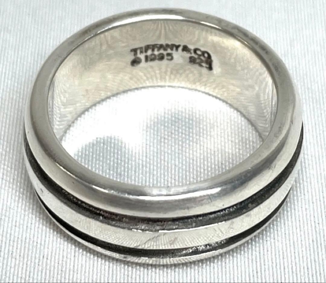 17号　Tiffany グルーブド　ダブルライン　シルバーリング　925 17号 Tiffany グルーブド ダブルライン シルバーリング 925 - メルカリ
