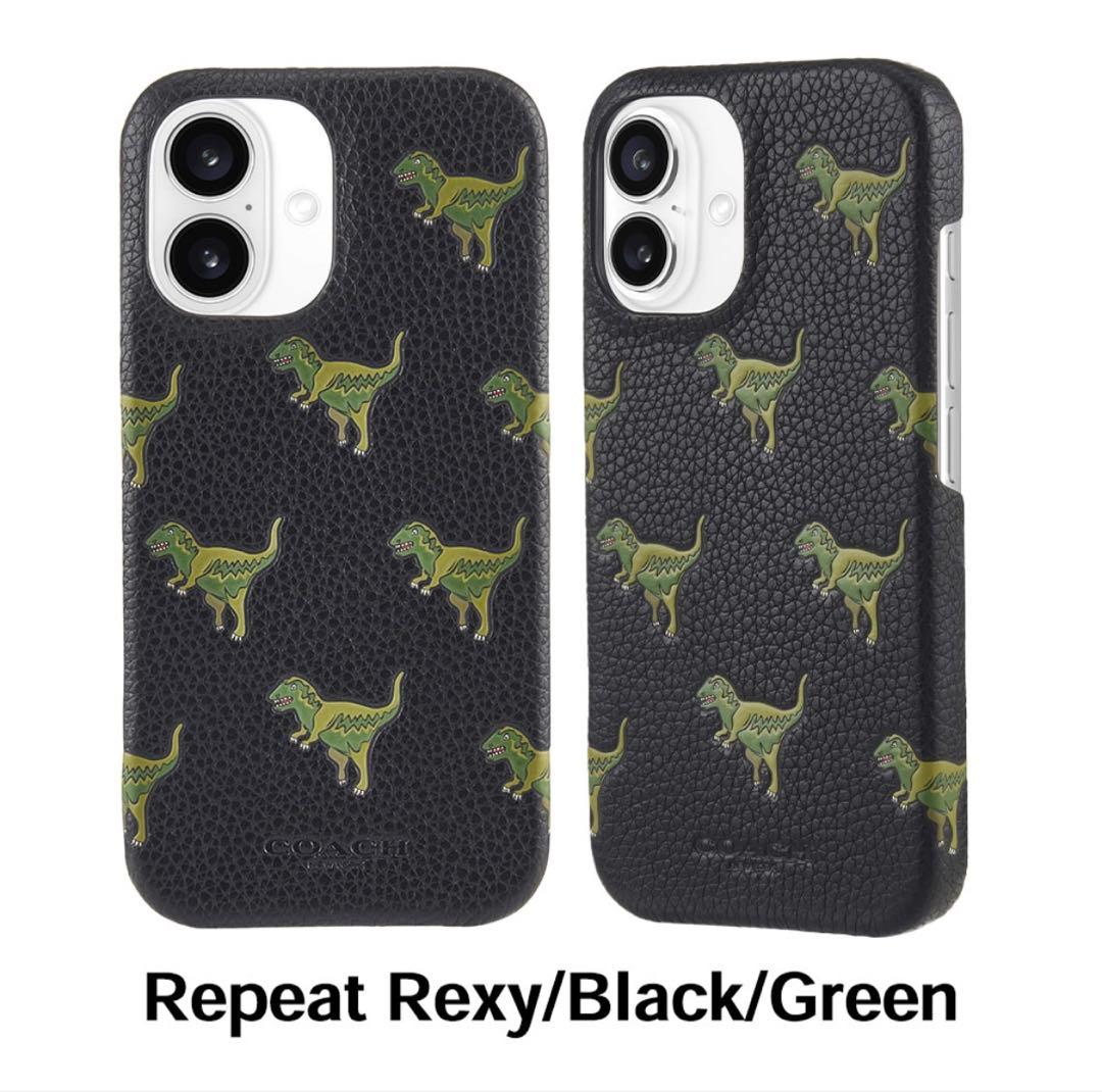 iPhone16 COACH コーチ　スマホケース 恐竜 新品　レキシー COACH - 新品 コーチ Coach レキシー iPhone16 ケース かわいい 恐竜の