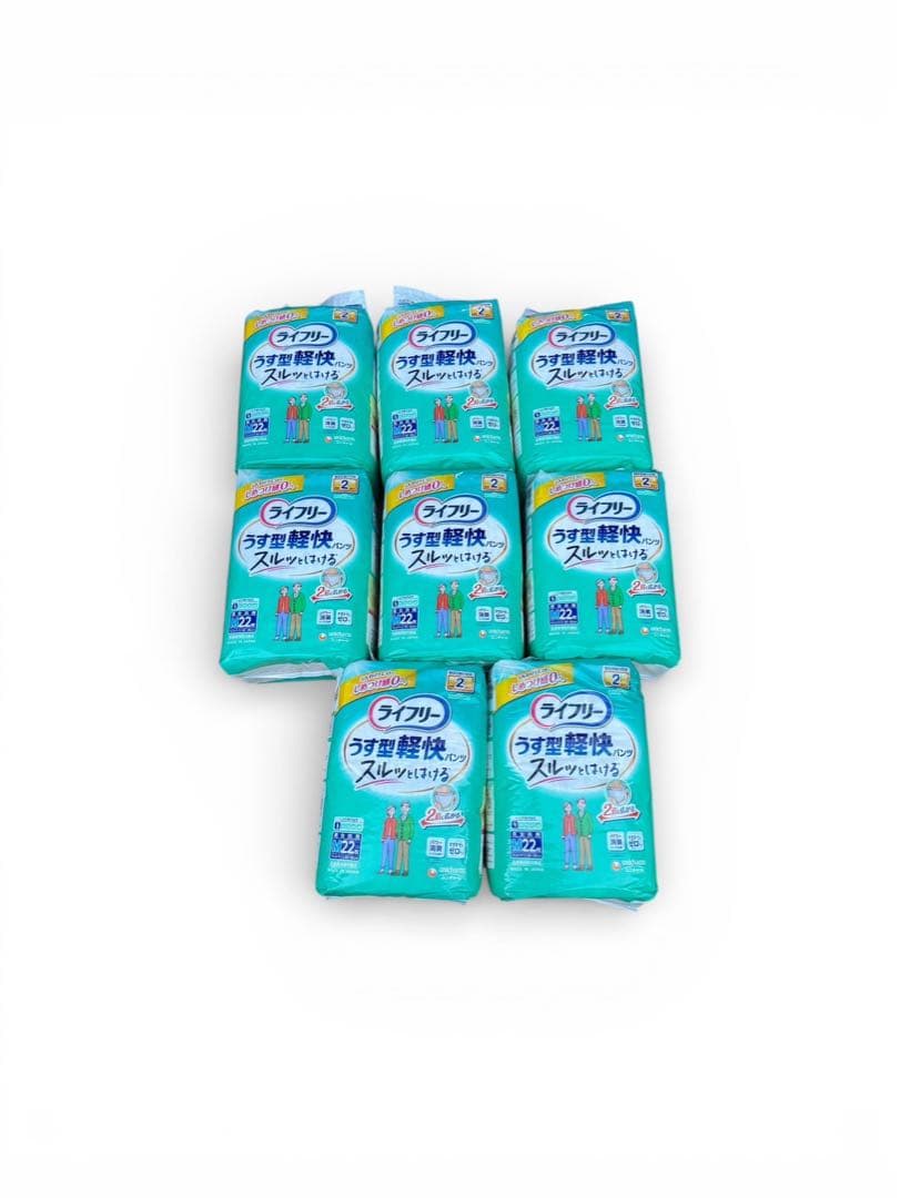 ライフリーうす型軽快パンツ　M サイズ22枚×8袋 ライフリー うす型軽快パンツ 大人用紙おむつ Mサイズ ケース(22枚入×4