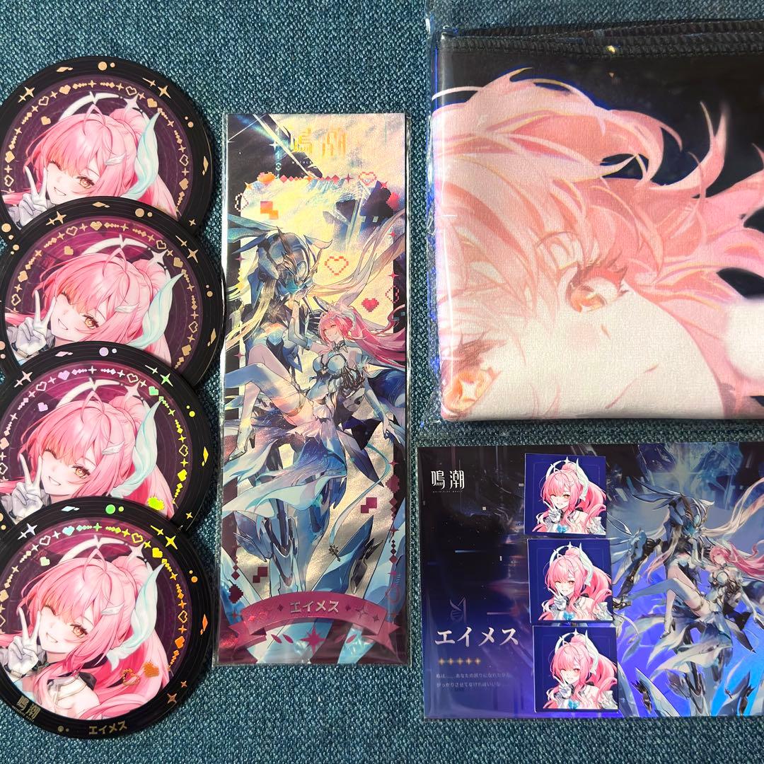 エイメス　レーザーチケット　タオル　ポストカード　アクリルコースター　ステッカー ぬカニ ちゃれくじ 特典 キラカ メセカ ポストカード コースター