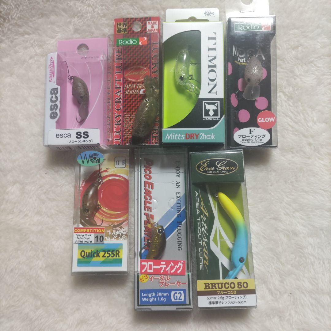 エリアトラウトクランク7点セット！ エリアトラウトクランク7点セット