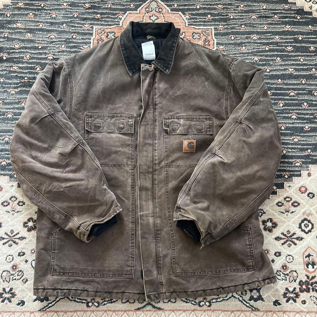s*s様 【人気】Carhartt ブラウンジャケット　00s 00年代 Carhartt カーハート シエラジャケット ダックジャケット