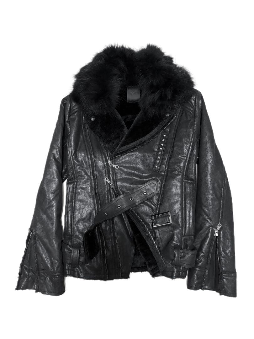 00s midas coating fur jacket 平成 y2k vkei 00s archive fur jacket fuga midas - メルカリ