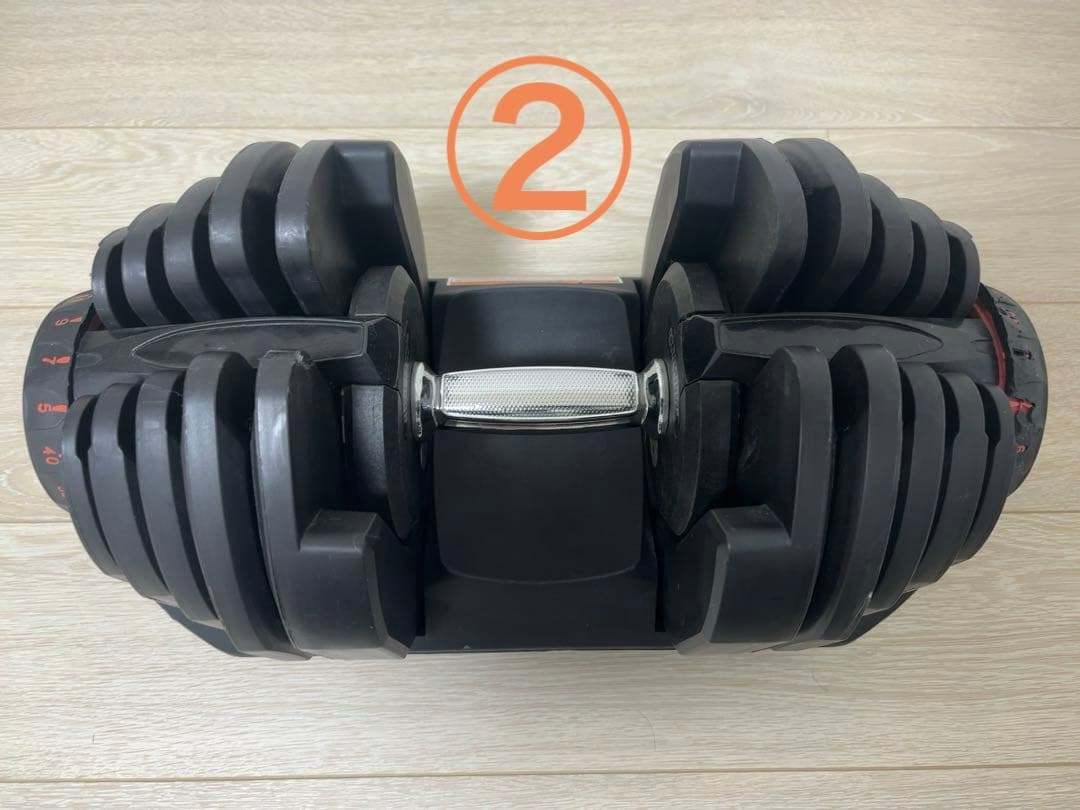 ②可変式ダンベル 40キロ　ダイヤル式　1個 MRG JAPAN ダンベル 可変式 2個セット ダイヤル式 40kg 5-40kg