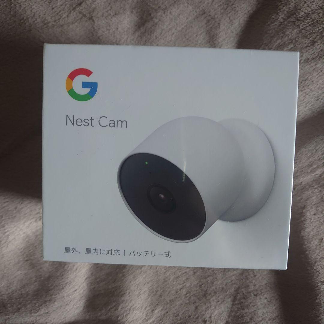 Google Nest Cam（屋内、屋外対応/バッテリー式）本体とおまけ Google（グーグル） バッテリー式スマートカメラ Google Nest Cam(屋内