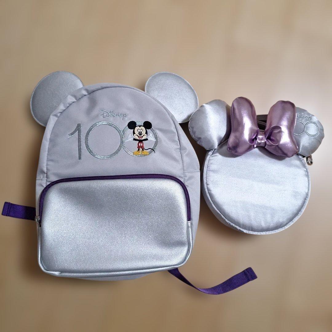 美品　限定　GOO.Nグーン　Disney 100周年 　リュック　ポーチ　賞品 美品 限定 GOO.Nグーン Disney 100周年 リュック ポーチ 賞品