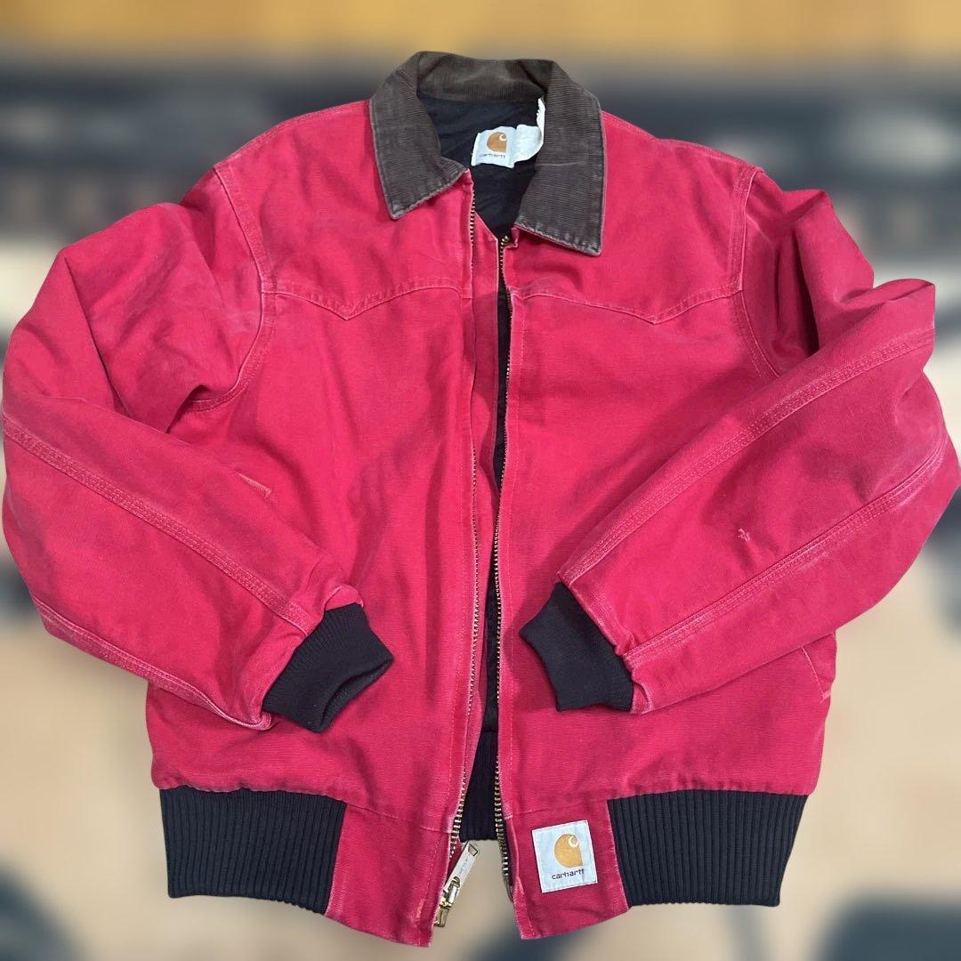 Carhartt レッド ジャンパー Carharttのジャケット/アウター（レッド系）を使った人気ファッション