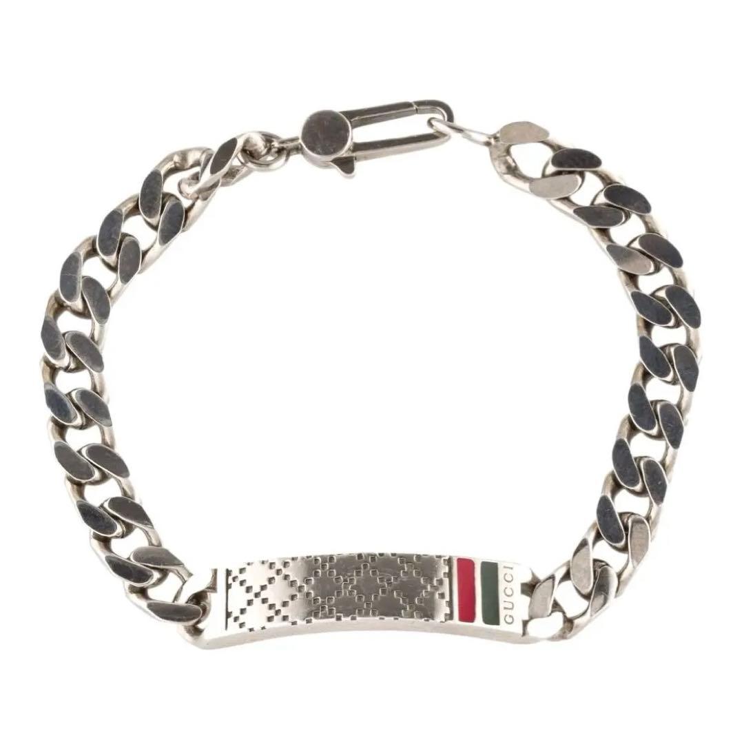 『GUCCI』　グッチ シルバー ディアマンティッシマ　ブレスレット19 GUCCI』 グッチ シルバー ディアマンティッシマ ブレスレット19 - メルカリ